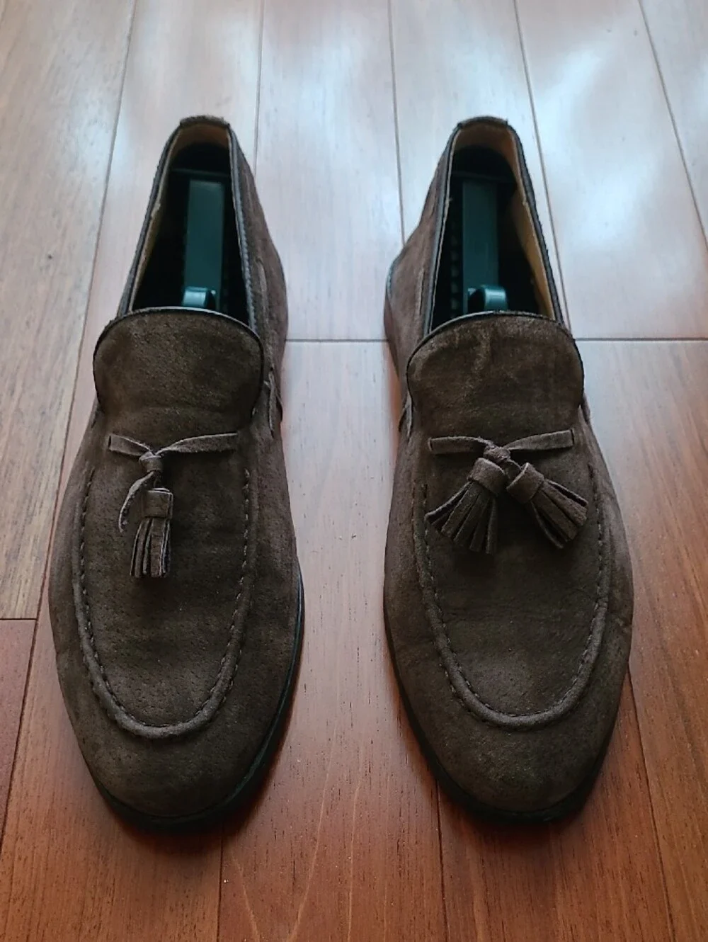 Men's Brown Suede Tassel Loafers